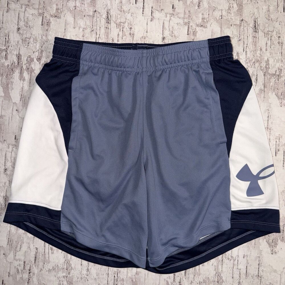 Under Armour Women's Basketball Baseline Shorts 6” Indigo Blue Size XS